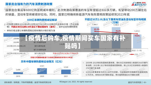 【疫情后购车,疫情期间买车国家有补贴吗】-第2张图片