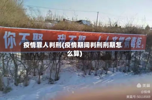 疫情罪人判刑(疫情期间判刑刑期怎么算)-第2张图片