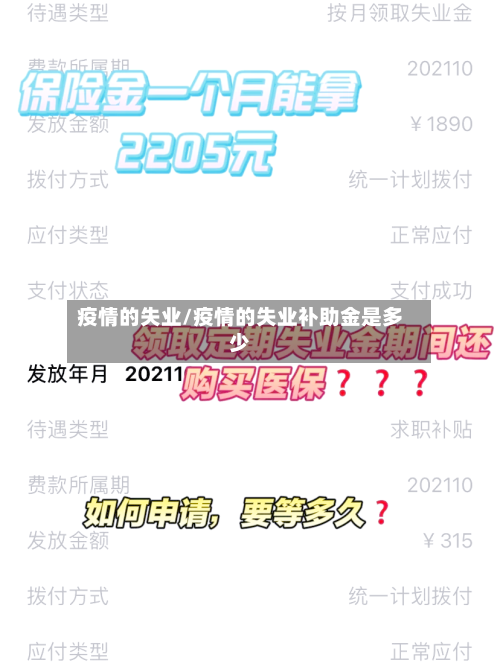 疫情的失业/疫情的失业补助金是多少-第1张图片