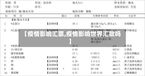 【疫情影响汇票,疫情影响世界汇款吗】-第1张图片