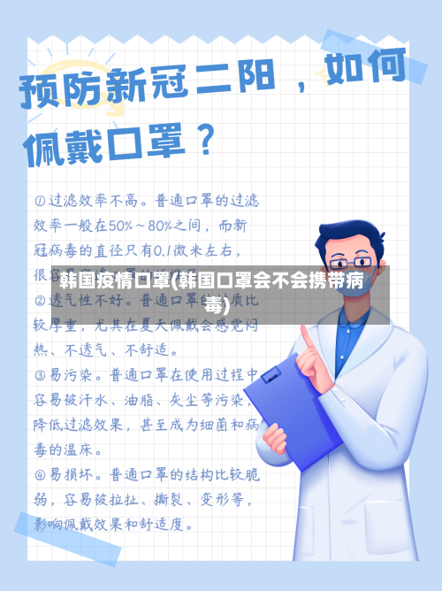 韩国疫情口罩(韩国口罩会不会携带病毒)-第1张图片