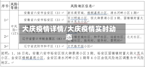 大庆疫情详情/大庆疫情实时动态-第2张图片