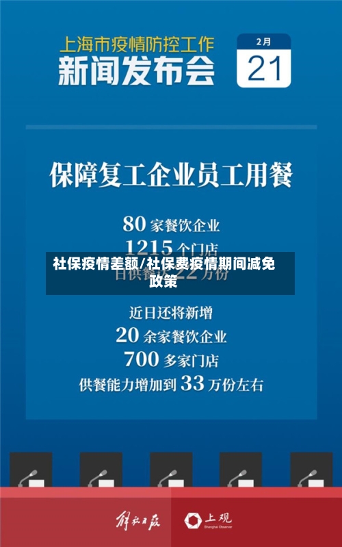 社保疫情差额/社保费疫情期间减免政策-第3张图片