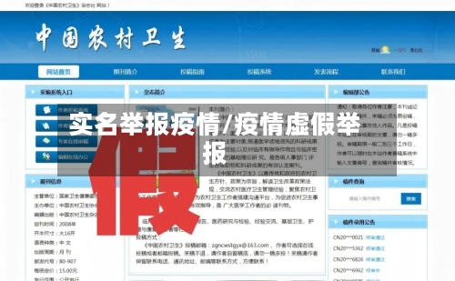 实名举报疫情/疫情虚假举报-第3张图片