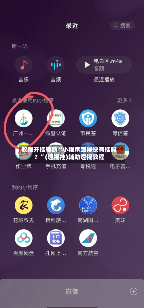 教程开挂辅助“小程序跑得快有挂吗？	”(透视挂)辅助透视教程-第2张图片
