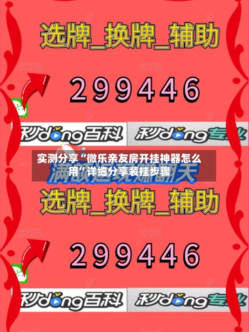 实测分享“微乐亲友房开挂神器怎么用	”详细分享装挂步骤-第3张图片