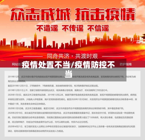 疫情处置不当/疫情防控不当-第1张图片