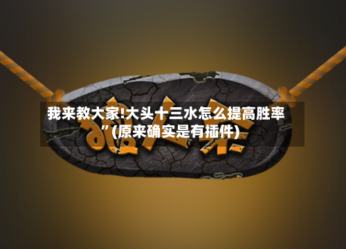 我来教大家!大头十三水怎么提高胜率”(原来确实是有插件)-第1张图片