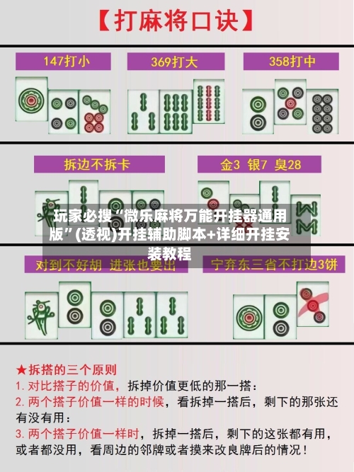玩家必搜“微乐麻将万能开挂器通用版	”(透视)开挂辅助脚本+详细开挂安装教程-第2张图片