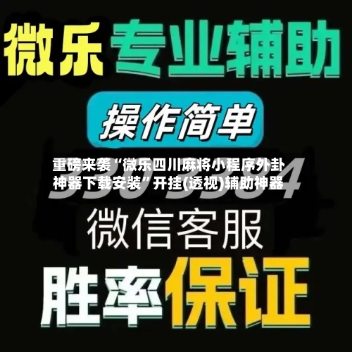 重磅来袭“微乐四川麻将小程序外卦神器下载安装”开挂(透视)辅助神器-第2张图片