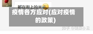疫情各方应对(应对疫情的政策)-第1张图片