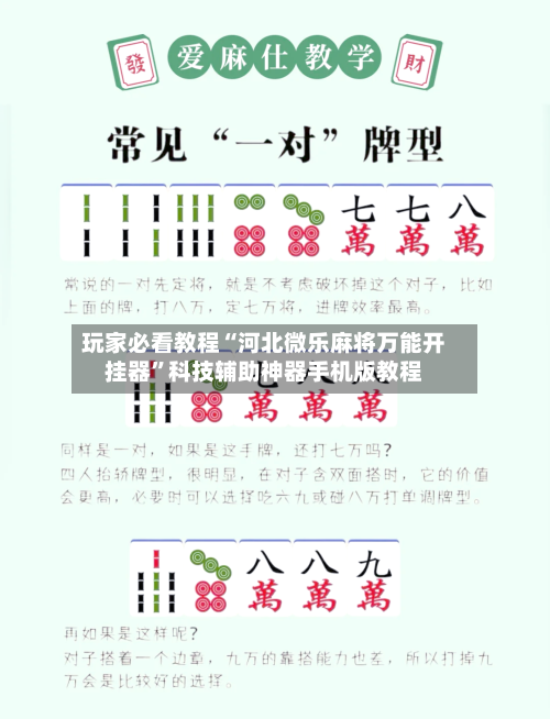 玩家必看教程“河北微乐麻将万能开挂器	”科技辅助神器手机版教程-第1张图片