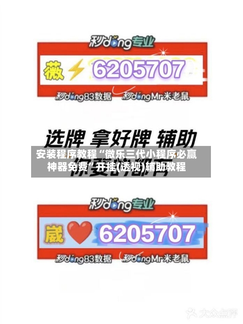安装程序教程“微乐三代小程序必赢神器免费”开挂(透视)辅助教程-第2张图片