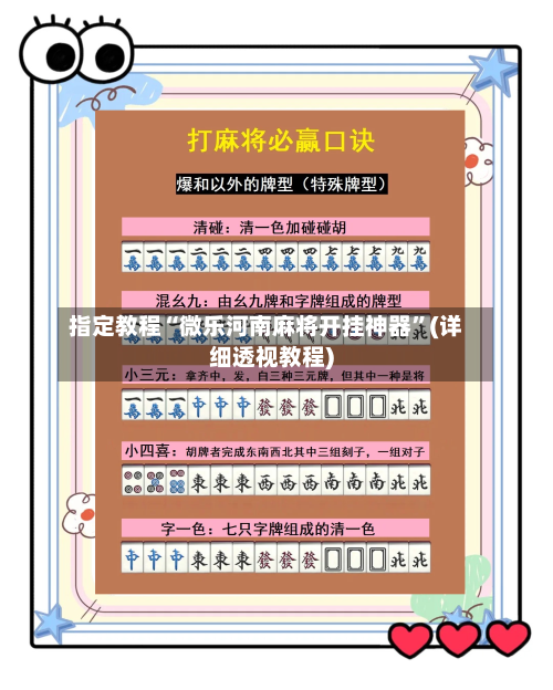 指定教程“微乐河南麻将开挂神器”(详细透视教程)-第3张图片