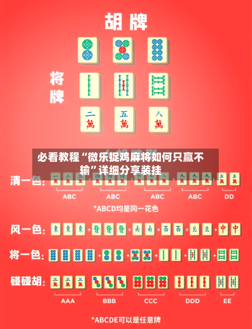 必看教程“微乐捉鸡麻将如何只赢不输	”详细分享装挂-第1张图片