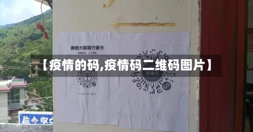 【疫情的码,疫情码二维码图片】-第3张图片