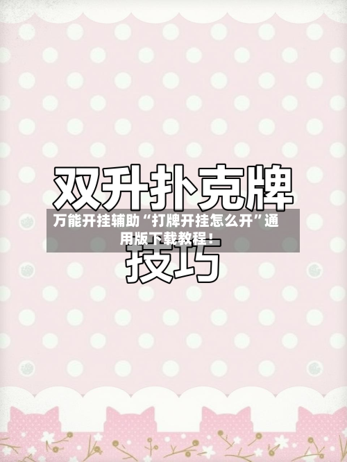 万能开挂辅助“打牌开挂怎么开”通用版下载教程！-第3张图片