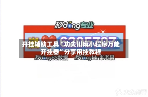 开挂辅助工具“功夫川麻小程序万能开挂器”分享用挂教程-第2张图片