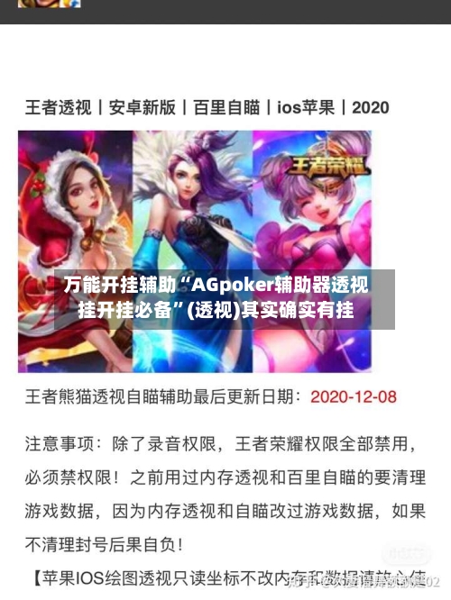 万能开挂辅助“AGpoker辅助器透视挂开挂必备”(透视)其实确实有挂-第2张图片