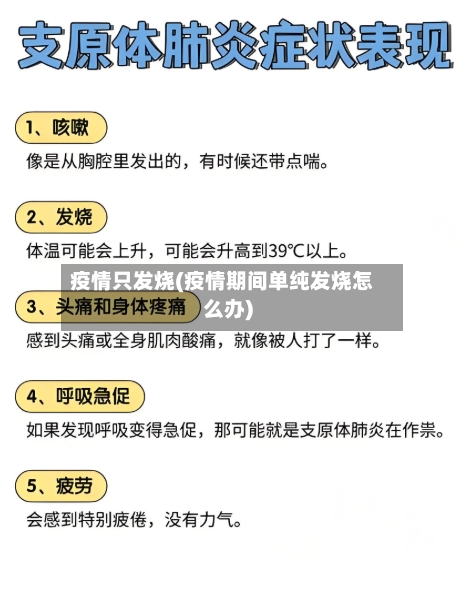 疫情只发烧(疫情期间单纯发烧怎么办)-第1张图片
