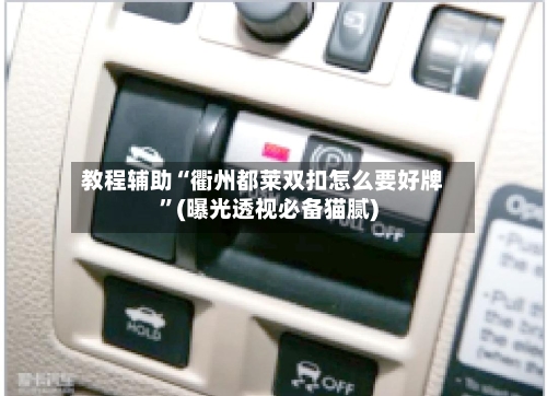 教程辅助“衢州都莱双扣怎么要好牌	”(曝光透视必备猫腻)-第3张图片