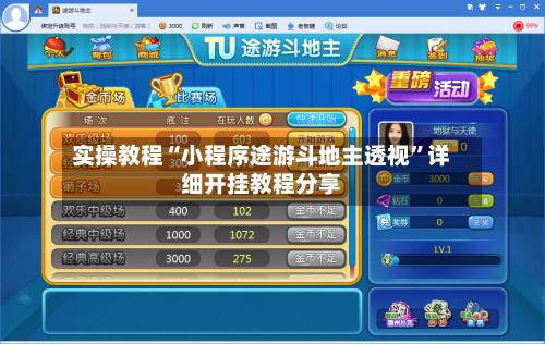 实操教程“小程序途游斗地主透视”详细开挂教程分享-第1张图片