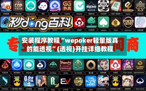 安装程序教程“wepoker轻量版真的能透视”(透视)开挂详细教程-第1张图片