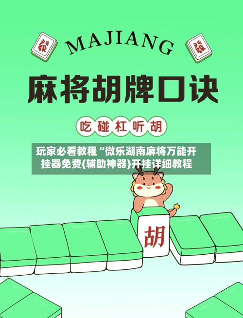 玩家必看教程“微乐湖南麻将万能开挂器免费(辅助神器)开挂详细教程-第2张图片