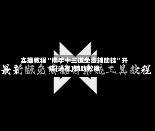 实操教程“佛手十三道免费辅助挂”开挂(透视)辅助教程-第2张图片