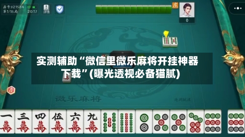 实测辅助“微信里微乐麻将开挂神器下载”(曝光透视必备猫腻)-第1张图片