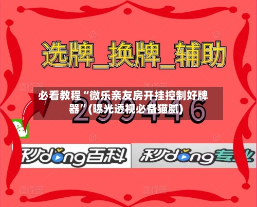 必看教程“微乐亲友房开挂控制好牌器	”(曝光透视必备猫腻)-第2张图片