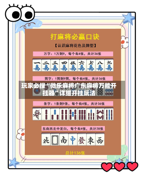 玩家必搜“微乐麻将广东麻将万能开挂器”详细开挂玩法-第1张图片