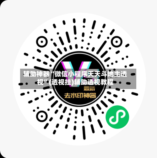 辅助神器“微信小程序天天斗地主透视”(透视挂)辅助透视教程-第2张图片