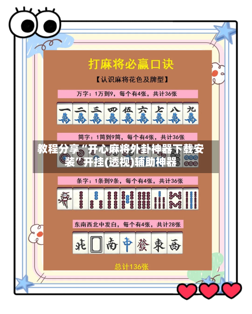 教程分享“开心麻将外卦神器下载安装”开挂(透视)辅助神器-第1张图片