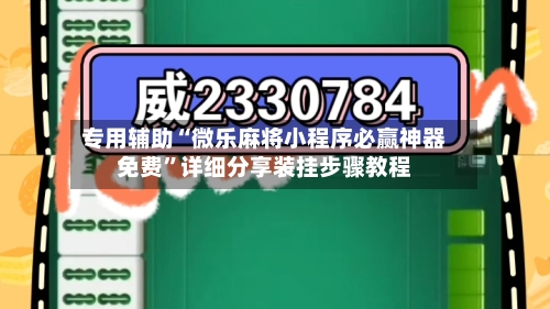 专用辅助“微乐麻将小程序必赢神器免费”详细分享装挂步骤教程-第2张图片