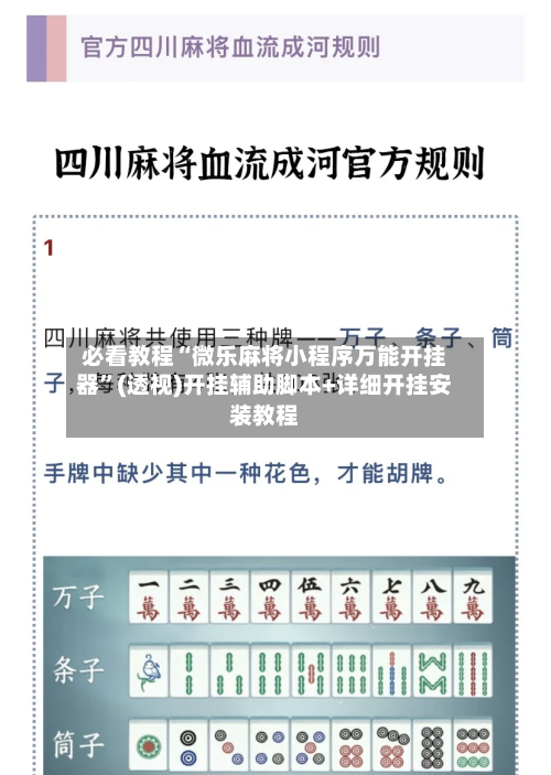 必看教程“微乐麻将小程序万能开挂器”(透视)开挂辅助脚本+详细开挂安装教程-第3张图片