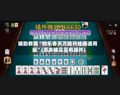 辅助教程“微乐春天万能开挂器通用版”(原来确实是有插件)-第2张图片