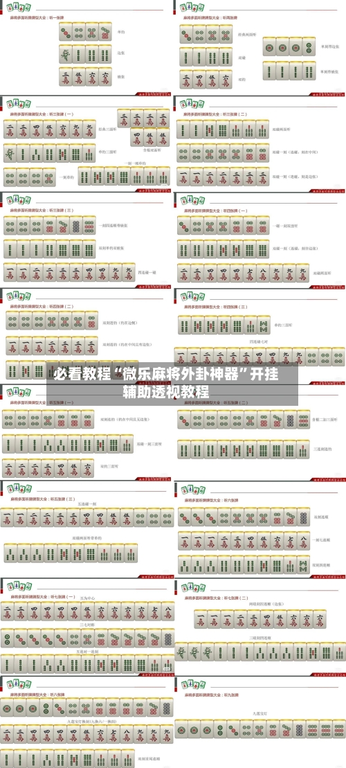 必看教程“微乐麻将外卦神器”开挂辅助透视教程-第1张图片