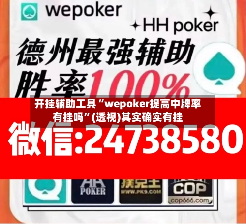 开挂辅助工具“wepoker提高中牌率有挂吗”(透视)其实确实有挂-第3张图片