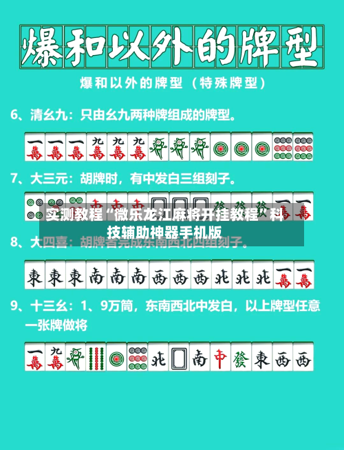 实测教程“微乐龙江麻将开挂教程”科技辅助神器手机版-第3张图片