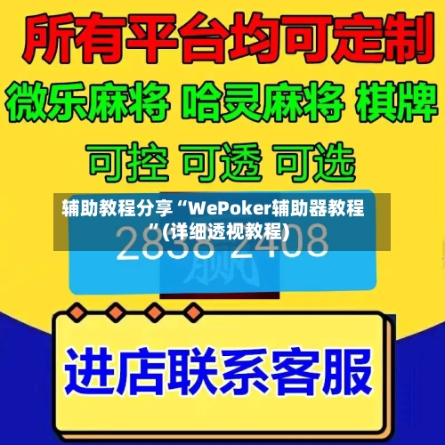 辅助教程分享“WePoker辅助器教程”(详细透视教程)-第1张图片