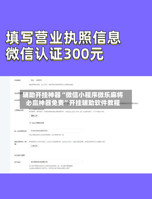 辅助开挂神器“微信小程序微乐麻将必赢神器免费”开挂辅助软件教程-第1张图片