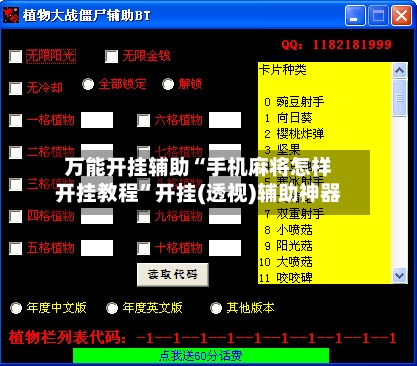 万能开挂辅助“手机麻将怎样开挂教程”开挂(透视)辅助神器-第3张图片