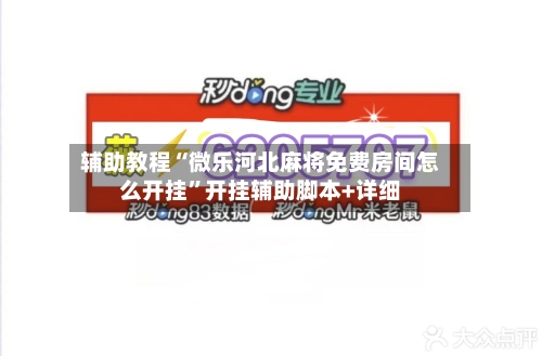 辅助教程“微乐河北麻将免费房间怎么开挂”开挂辅助脚本+详细-第1张图片