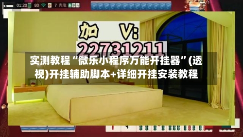 实测教程“微乐小程序万能开挂器”(透视)开挂辅助脚本+详细开挂安装教程-第3张图片