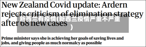 新西兰有疫情(新西兰疫情严重不严重)-第1张图片