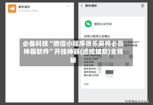 必备科技“微信小程序微乐麻将必赢神器软件”开挂神器{透视辅助}全揭秘-第2张图片