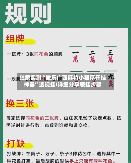 独家实测“微乐广西麻将小程序开挂神器”透视挂!详细分享装挂步骤-第2张图片