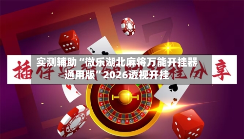 实测辅助“微乐湖北麻将万能开挂器通用版	”2026透视开挂-第2张图片