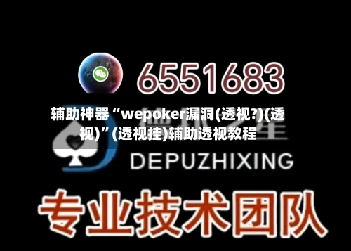 辅助神器“wepoker漏洞(透视?)(透视)”(透视挂)辅助透视教程-第3张图片